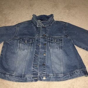 Oversized jean jacket